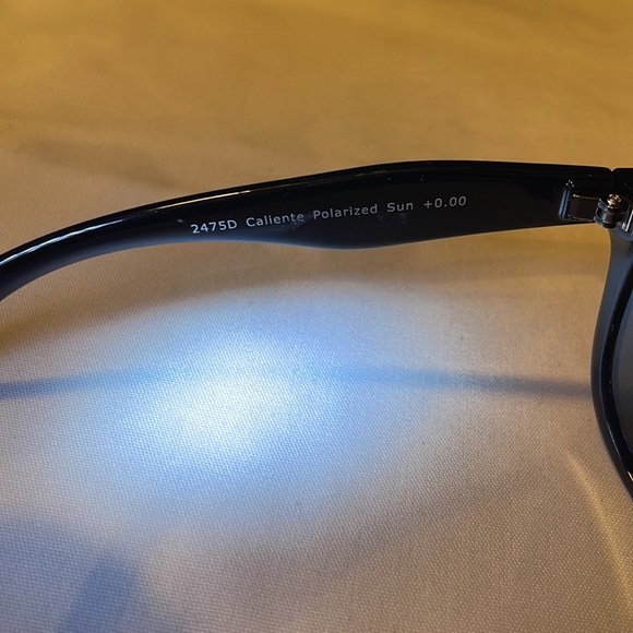 PEPPERS 2485D CALIENTE POLARIZED women’s black sparkly frames, gray lens so chic - Picture 5 of 8